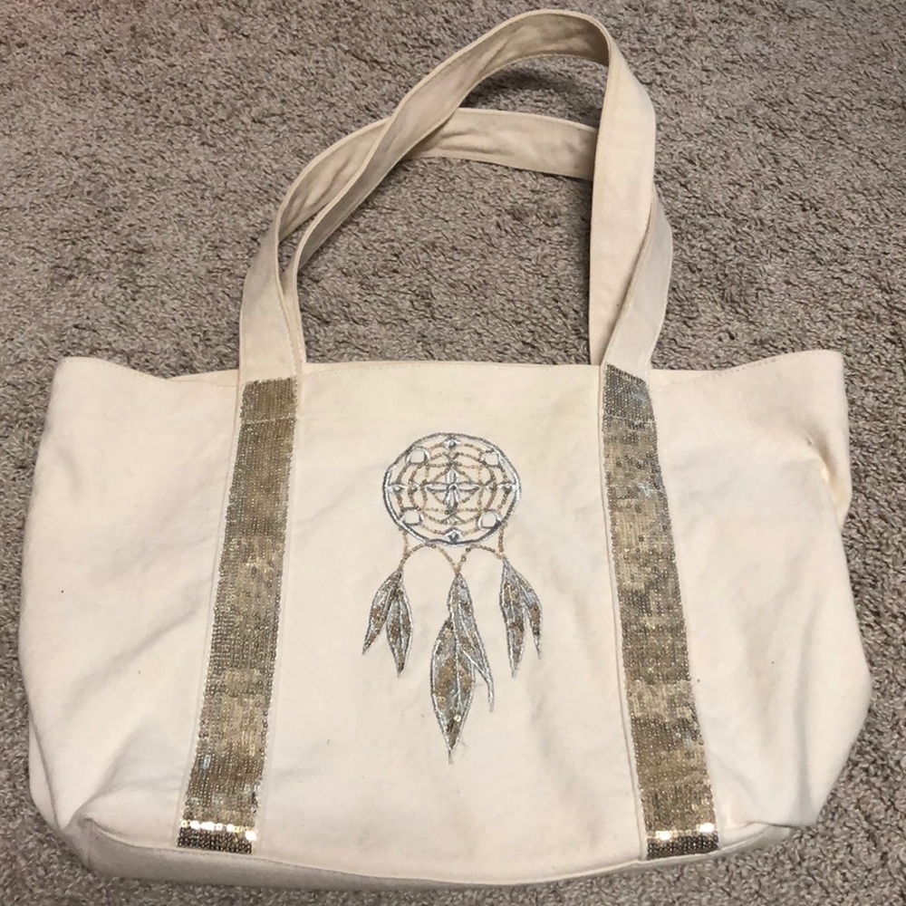DEUX LUX EMBELLISHED BEACH/POOL TOTE BAG